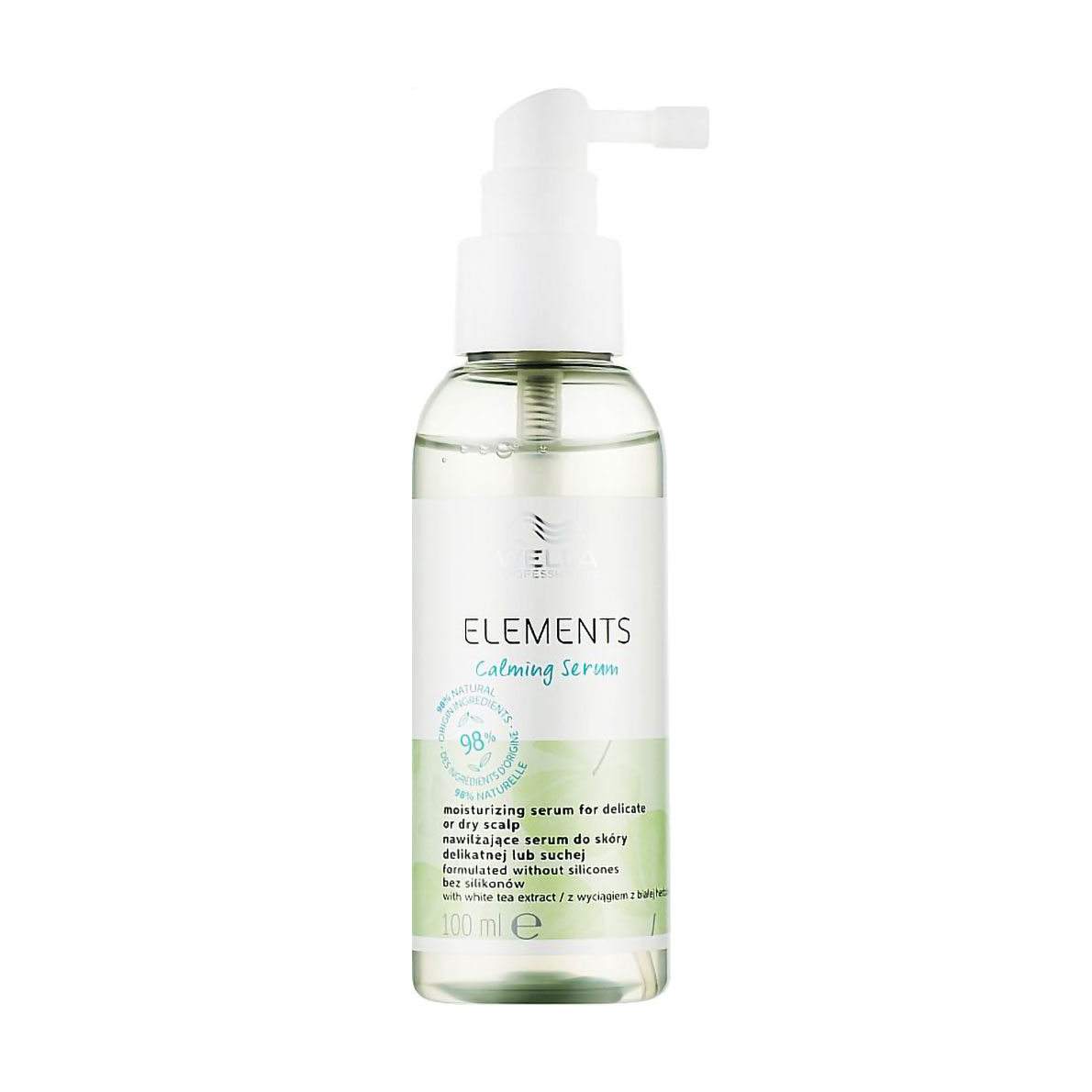 Зволожувальна заспокійлива сироватка Wella Professionals Elements Calming Serum для сухої шкіри голови, 100 мл